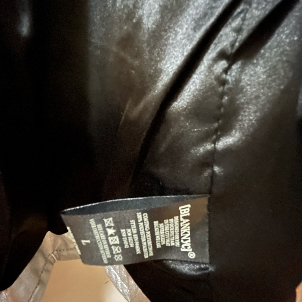 Blank NYC Shiny Silver Leather Jacket New Years Eve!! - Picture 4 of 9
